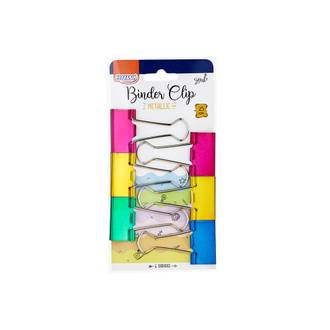 PRENDEDOR DE PAPEL 25MM C/6 BD2507 - METALIZADO - UN - BRW