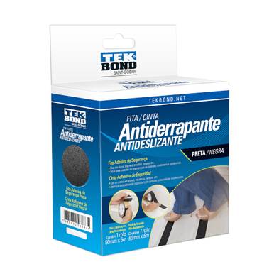 FITA ANTIDERRAPANTE TEKBOND PRETO 50MM x 5M