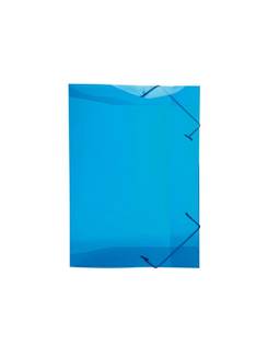 PASTA ELASTICO PLASTICA 1/2 OFICIO - 0252 - AZUL - UN - DELLO