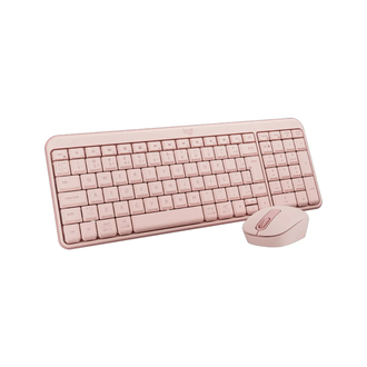 TECLADO E MOUSE S/FIO USB MK250 - 920013518 - ROSA - UN - LOGITECH