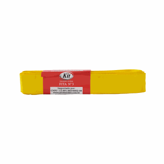 FITA CETIM Nº 3 15MMX10M  - AMARELO CANARIO - UN - KIT