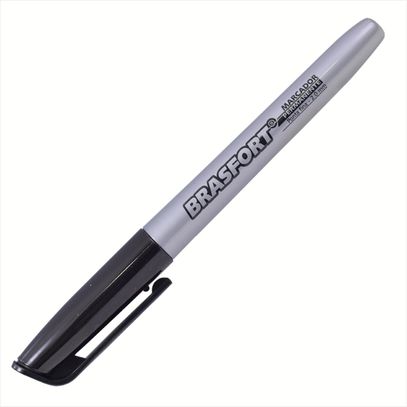 CANETA MARC PERM P.FINA PRETA BRASFORT 7855