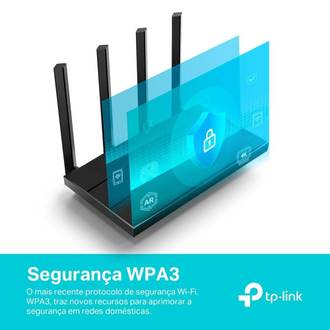 ROTEADOR WIFI 6 AX1500 AX12 GIGA - PRETO - UN - TP-LINK