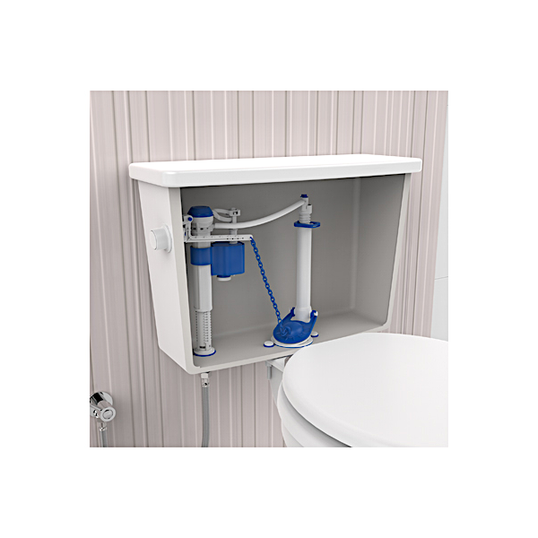 KIT COMPLETO PARA CAIXAS ACOPLADAS BLUKIT COM ACIONAMENTO LATERAL