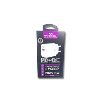 CARREGADOR TOMADA USB CM-133QP 18W - BRANCO - UN - MAKETECH