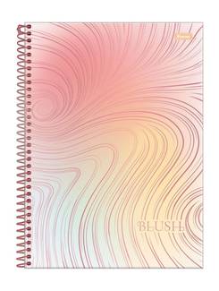 CADERNO UNIV CAPA DURA 10X1 160FLS - BLUSH - PCT 4 - FORONI