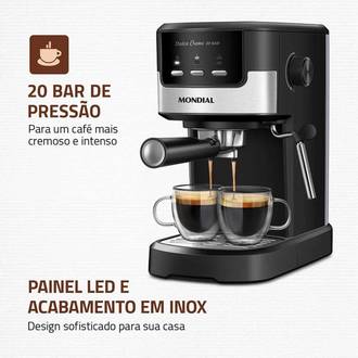 CAFETEIRA DOLCE CREMA C-20-EC  - 127V - INOX - PRETO - UN - MONDIAL