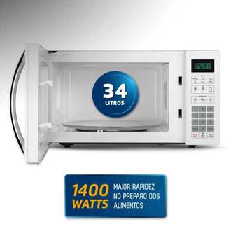 MICRO-ONDAS 34 LTS 220V MO-02-34-W - BRANCO - UN - MONDIAL
