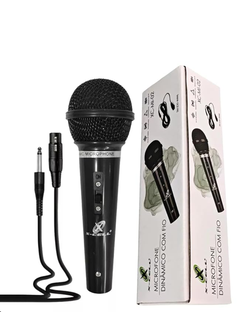 MICROFONE C/FIO XC-MI-02 - PRETO - UN - X-CELL