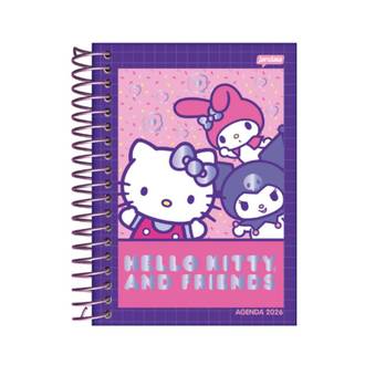 AGENDA ESPIRAL HELLO KITTY M4 - DIARIA - 78197-26 - UN - JANDAIA