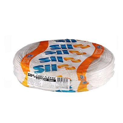 FIO CABO FLEX 750V 10,0mm BRANCO SIL(100m)