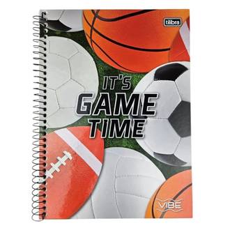 CADERNO UNIV CAPA DURA 16X1 256FLS - VIBE MASC - UN - TILIBRA