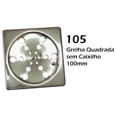 GRELHA INOX ROTATIVA AMINOX SEM CAIXILHO QUADRADA 100 MM Ref: 105