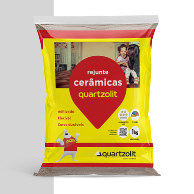 REJUNTE CERÂMICAS QUARTZOLIT CINZA PLATINA 1.0KG