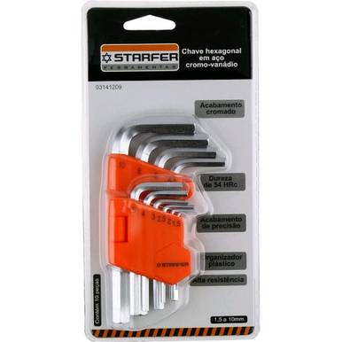 JOGO DE CHAVE ALLEN STARFER 1.5 A 10  REF. 3141209