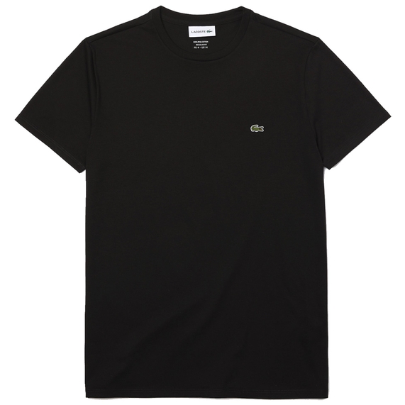 CAMISETA BÁSICA MASCULINA MANGA CURTA PRETA LACOSTE