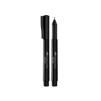 CANETA FINE PEN 0,4MM - COLORS - PRETO - CX 12 - FABER