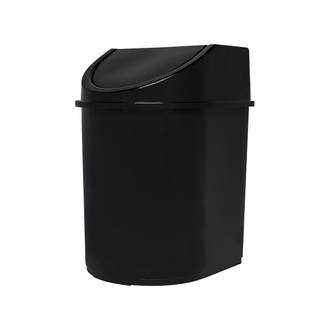 LIXEIRA PLASTICA BASCULANTE 12L - 3069 - PRETO - UN - JAGUAR