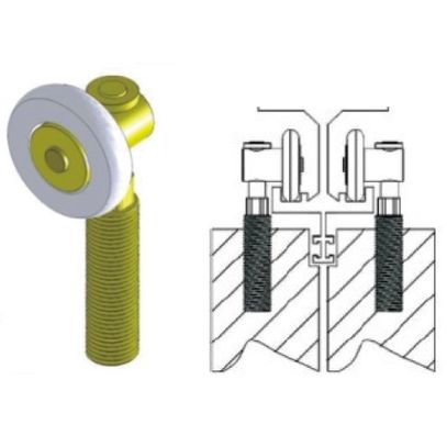 ROLDANA P/PORTA HASTE ROSCA 6mm ROD NYLON C/2PC CELSUS
