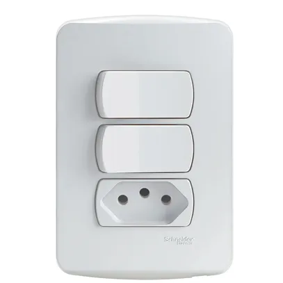 MILUZ INTERRUPTOR 2(P)+TOMADA NBR 10A S3B69070