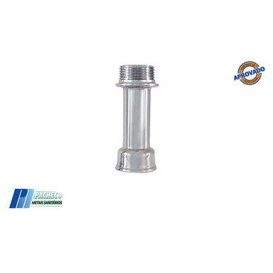 EXTENSÃO PARA TORNEIRA CROMADA LONGA DE 1/2 AC0038