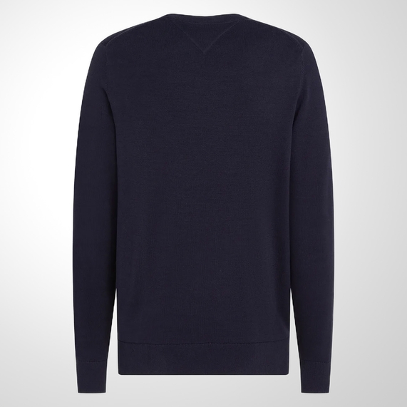 SUÉTER TOMMY HILFIGER MASCULINO CLÁSSICO GOLA C MARINHO