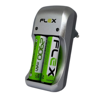 CARREGADOR P/PILHA  C/AA FX-C17/2P - PRATA - UN - X-CELL