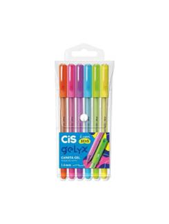 CANETA GEL GELYX  NEON C/6 1,0MM - 57116 - UN - CIS