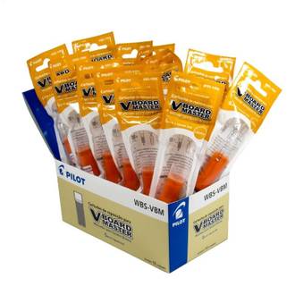 REFIL P/MARCADOR QUADRO BRANCO V BOARD MASTER - 5,5ML - LARANJA - CX 12 - PILOT