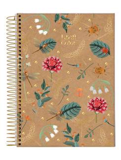 CADERNO UNIV CAPA DURA 10X1 160FLS - 72791-26 - KRAFT COLOR - PCT 4 - JANDAIA