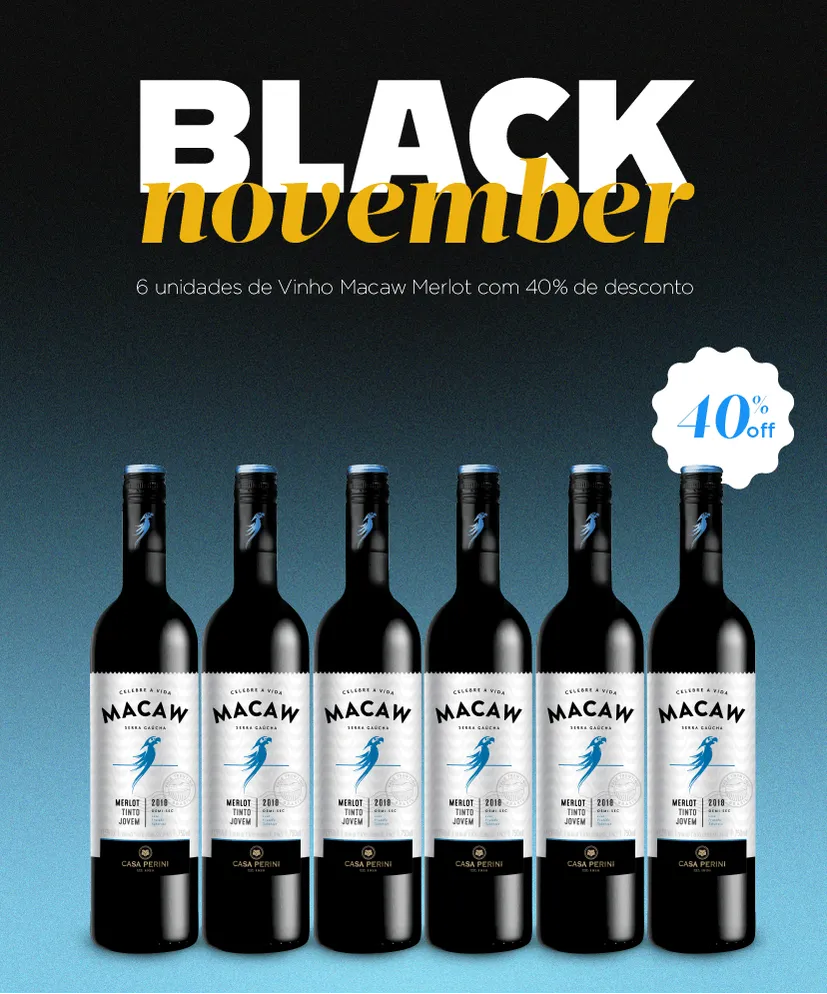 BLACK NOVEMBER MACAW MERLOT