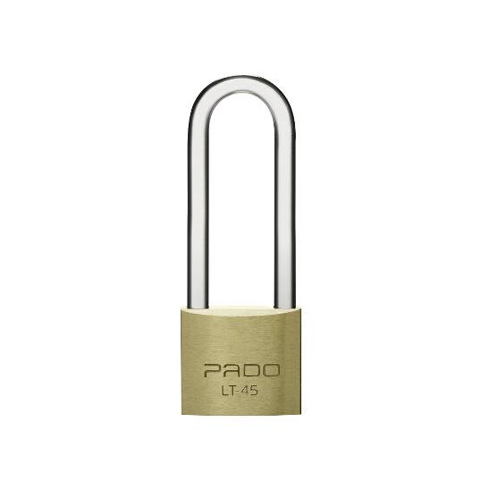 CADEADO COM CHAVE HASTE LONGA PADO 45 MM HASTE 75 MM