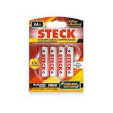 PILHA ALC PEQ(AA) BLIS(4) STECK