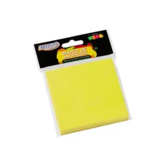 BLOCO ANOTACOES SMART NOTES 100FL - 76X76 - BA7675 - AMARELO NEON - UN - BRW