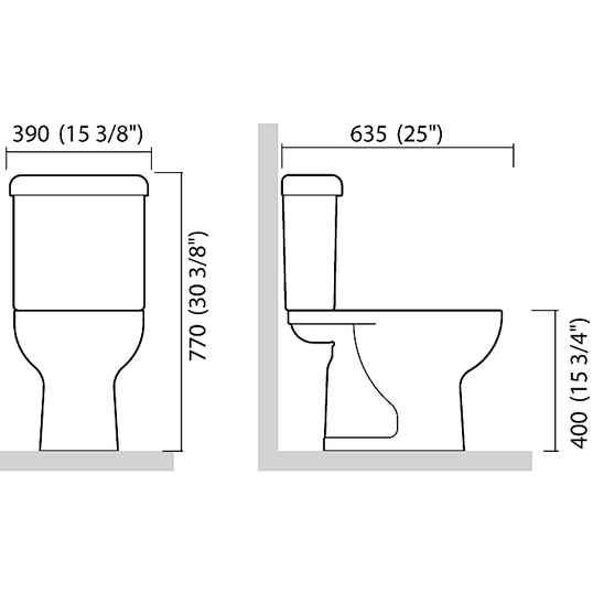 CAIXA PARA BACIA SANITÁRIA ACOPLADA ETNA ICASA IC24 00 BRANCO