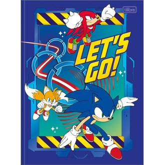 CADERNO BROCHURAO CAPA DURA 80FLS - SONIC - PCT 5 - TILIBRA