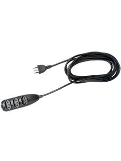 EXTENSAO ELETRICA 3 TOMADAS 10A 2P+T 3M - 3003 - PRETO - UN - INTELBRAS