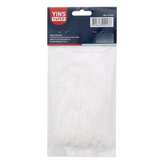 ABRACADEIRA NYLON 2,5X200 PCT-100 - YP7365 - BRANCA - UN - YINS