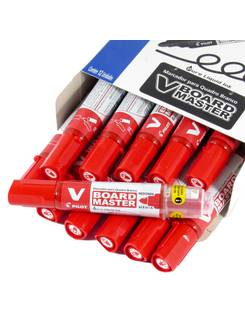 MARCADOR PINCEL QUADRO BRANCO WBM-7 - VERMELHO - CX 12 - PILOT