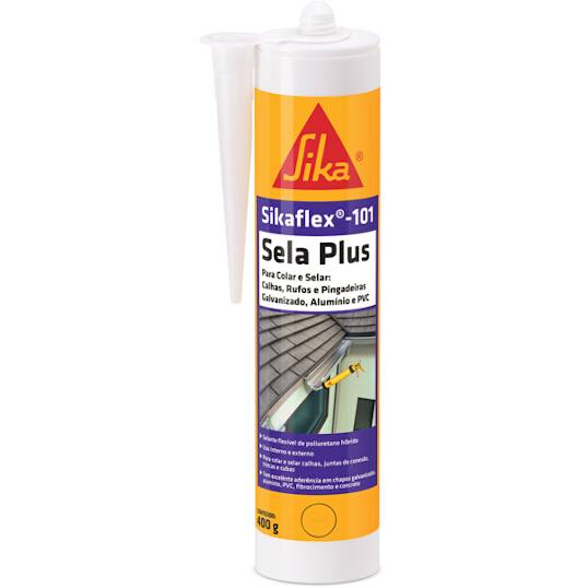 SELANTE PU SIKAFLEX 101 SELA PLUS 250 mL (400 g) Cor: CINZA