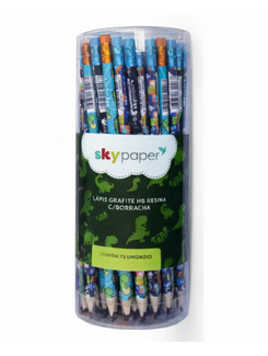 LAPIS PRETO HB DINO C/BORRACHA - DI1202 - DPL 72 - SKYPAPER