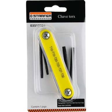 JOGO DE CHAVE TIPO CANIVETE TORX STARFER REF. 03517251