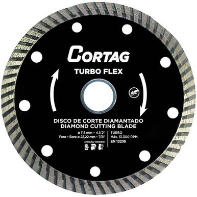 DISCO DIAMANTADO CORTAG 115 MM TURBO FLEX