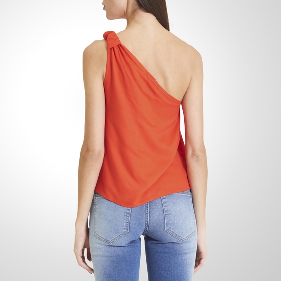 BLUSA FEMININA ASSIMÉTRICA VERMELHA FORUM