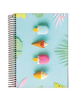 CADERNO UNIV CAPA DURA 1X1 96FLS - ON FLEEK - PCT 4 - JANDAIA