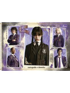 CADERNO DESENHO CAPA DURA 80FLS - ESPIRAL - WANDINHA - UN - TILIBRA