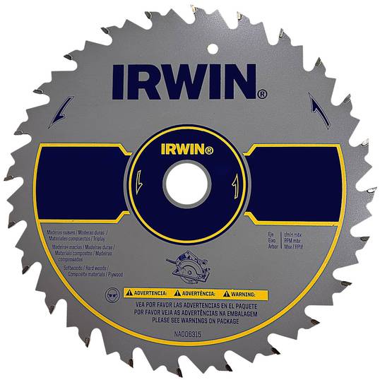 SERRA CIRCULAR CORTE FINO 184MM X 36D IRWIN