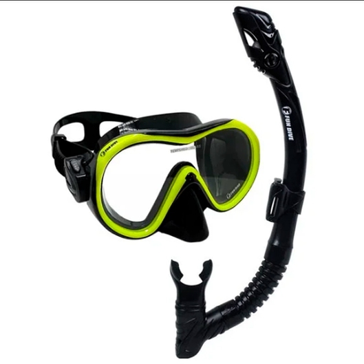 KIT FOX + SK 10 DRY FUN DIVE PRETO/AMARELO