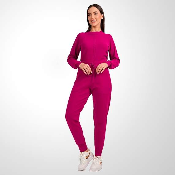CONJUNTO FEMININO EM TRICOT PINK PADRÃO