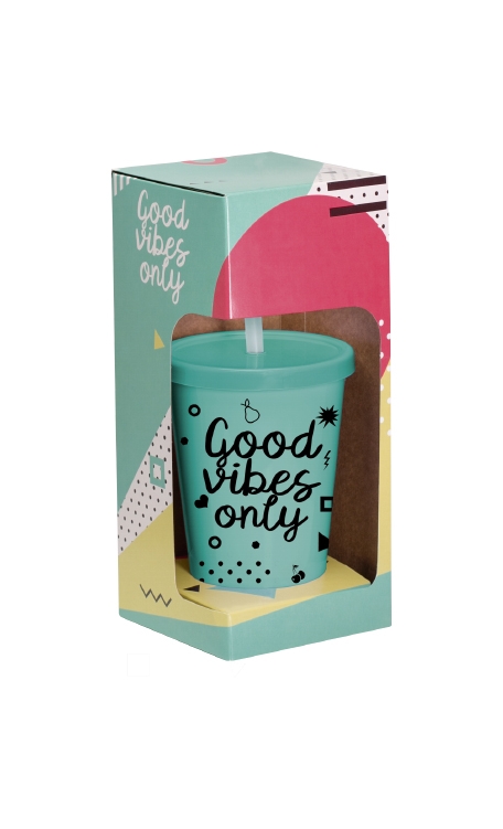 Copo Personalizado Boccati com tampa e canudo 670ml (verde bebê)